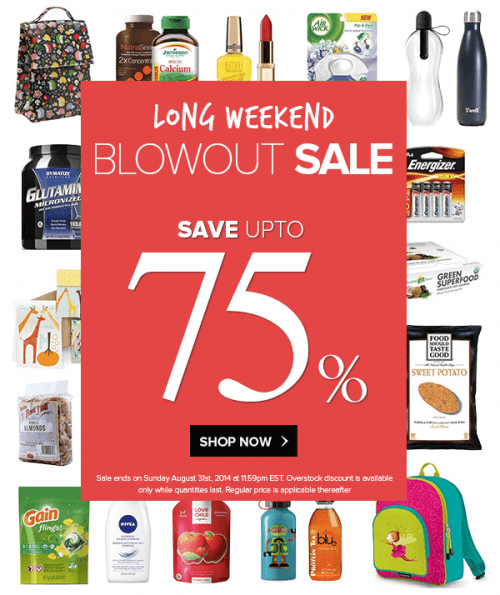 long weekend blowout sale