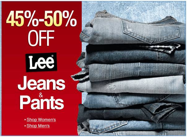 EssentialApparel Canada offers: Get 45% - 50% Off Lee Jeans & Pants ...