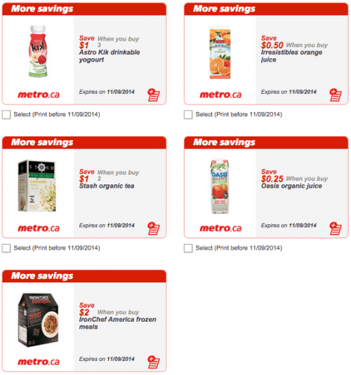 New Metro Ontario Canada Grocery Printable Coupons - Canadian Freebies