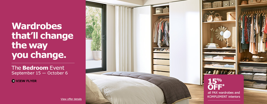 Ikea Canada Bedroom Event Save 15 Off All Pax Wardrobes
