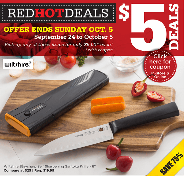 Kitchen Stuff Plus Canada 5 Red Hot Deals Coupon! Canadian Freebies, Coupons, Deals