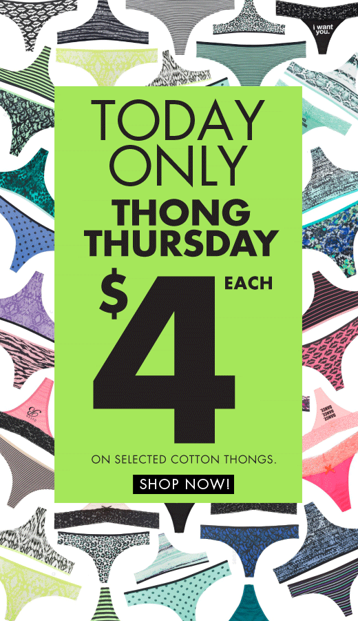 La Senza Canada Sale of the Day: Select Cotton Thongs Only $4 ...