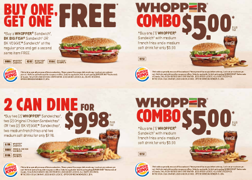 Burger King Canada Coupons Deals: New Printable/Mobile Coupons - Hot ...