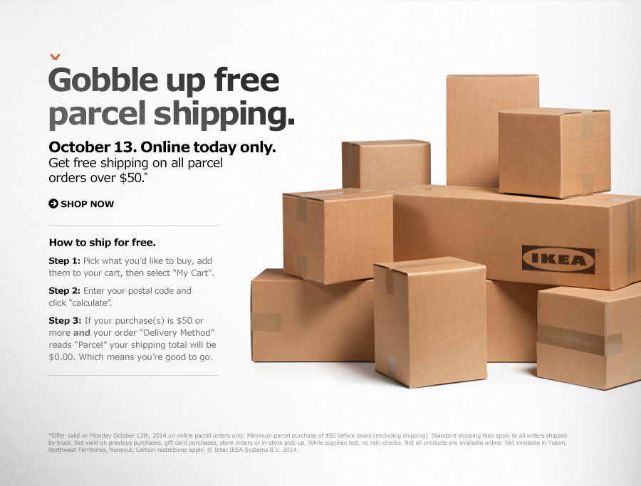 Ikea Canada Thanksgiving Offers Get Free Shipping On Online