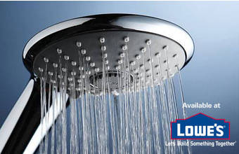 lowers shower head