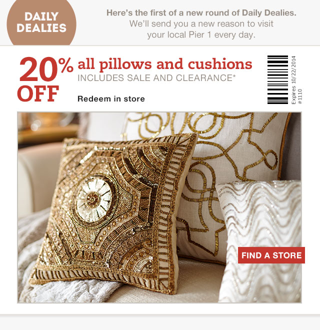 pier one pillows canada