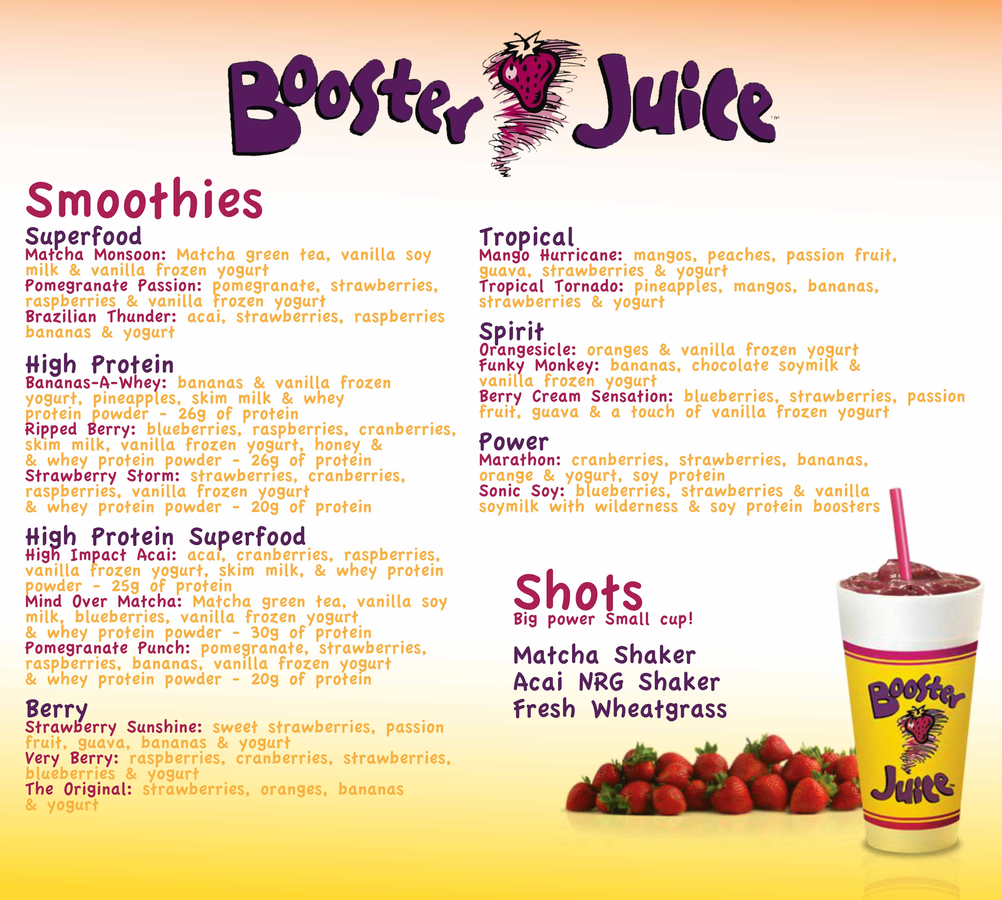 Пит джус. Juice Booster. Меню for Juice. Booster Juice menu Canada. Juice бар меню.