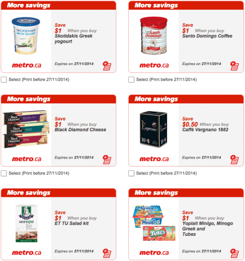 Metro Ontario Canada New Grocery Printable Coupons November 21 27