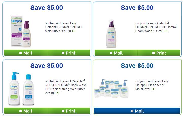 Canadian Coupons 5 Cetaphil Coupons Available Through WebSaver.ca