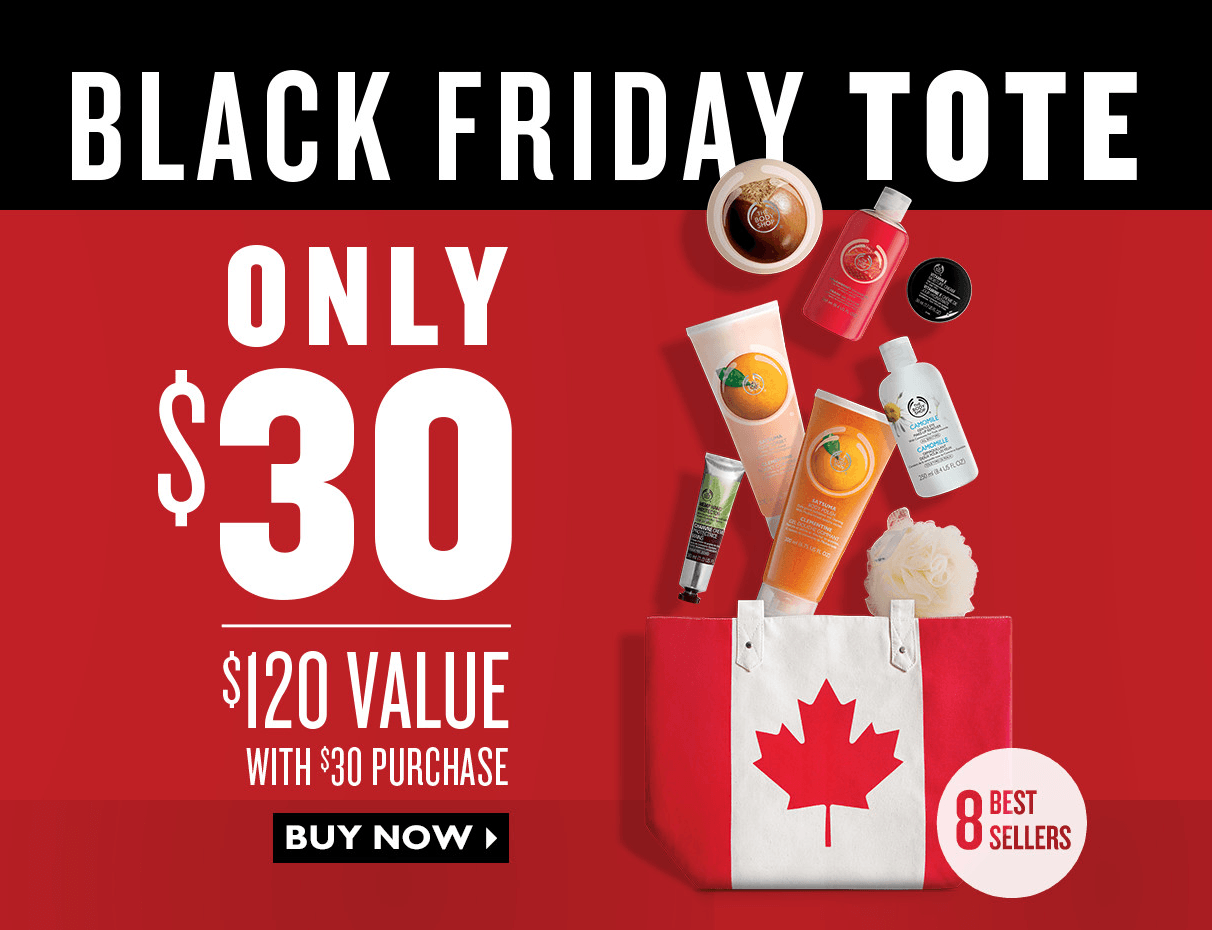 the-body-shop-canada-black-friday-2014-offers-tote-full-of-8-customer
