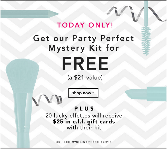 e.l.f. Cosmetics Promo Code Offers Get Party Perfect Mystery Kit (21