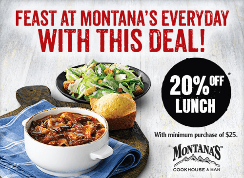 montanas lunch coupon