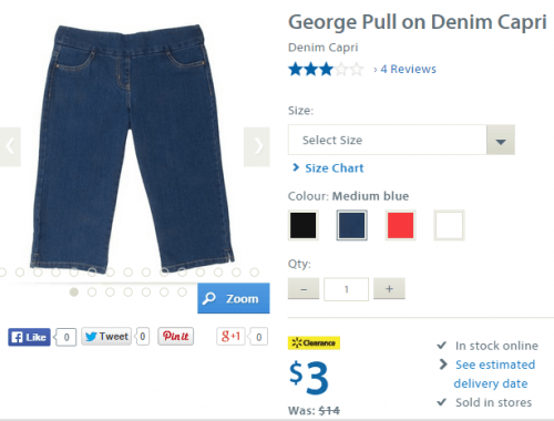 george jeans walmart canada