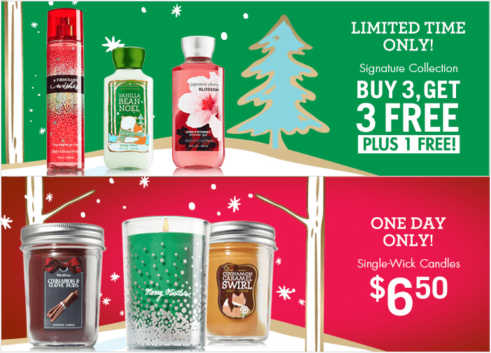 Bath Body Works Canada Surprise Christmas Offer Signature Collection 