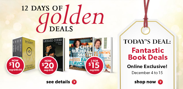 Chapters Indigo Canada 12 Days of Golden Deals Get