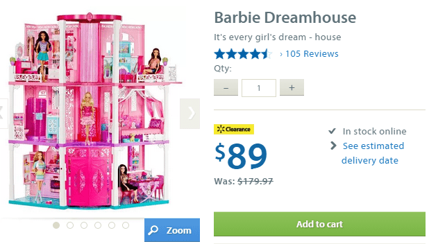 barbie dreamhouse walmart canada