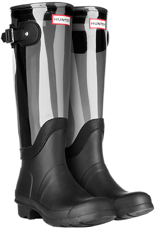 hunter original tall wide leg rain boots