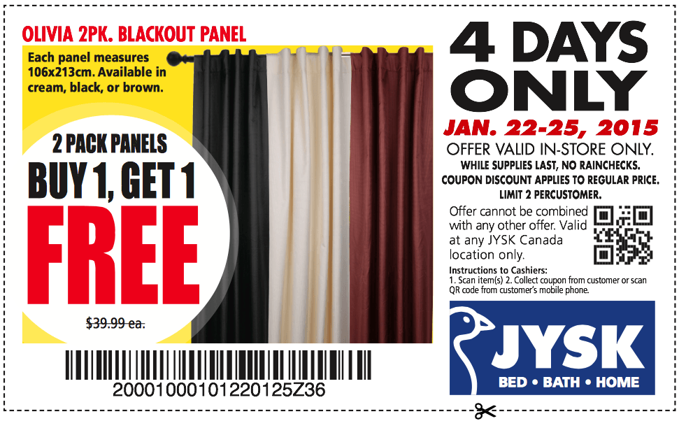 JYSK Canada Coupons 4 Days Only, Pay HalfPrice For Select Floor