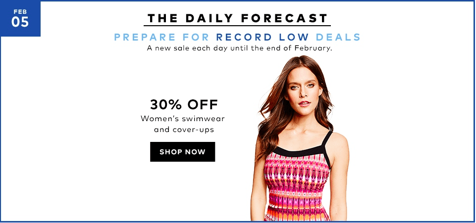 The Hudson's Bay Canada Daily Forecast Deals: Women's Swimwear and ...