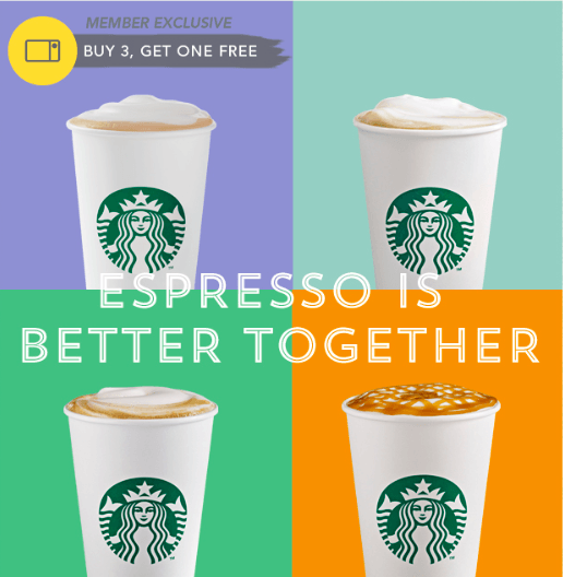 Starbucks Canada Exclusive Rewards Members Offer Buy 1 Handcrafted