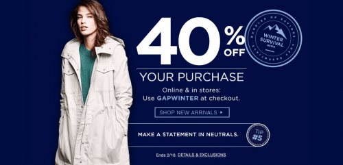 gap coupon code august 2019