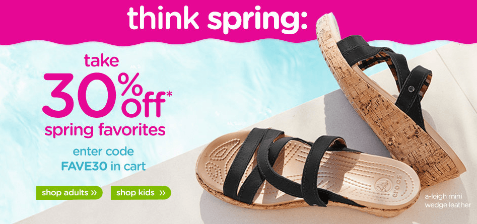 Crocs Canada Spring Promo Codes Sale Save 30 Off Spring Favourites 