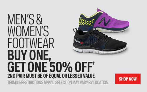 Sport Chek Canada Online Footwear Deals Buy One Get One 50 Off