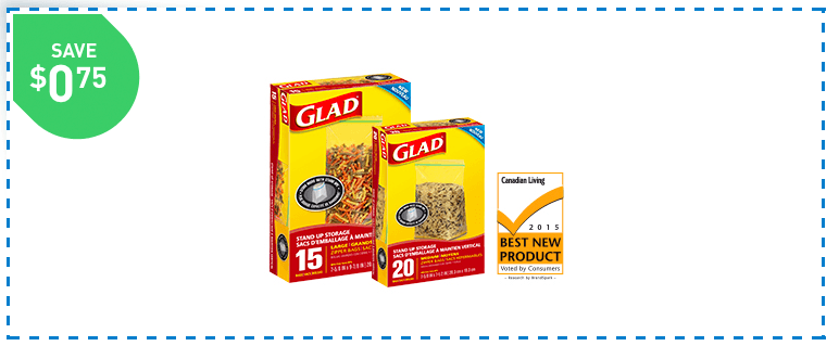 Clorox Canada New Printable Coupons: Save $0.75 on Glad Stand Up Bags ...