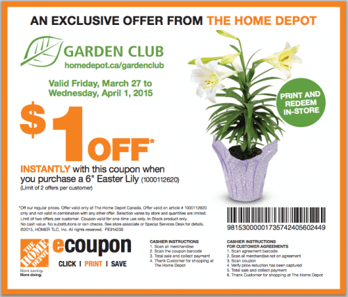 The Home Depot Canada Garden Club Coupons Save 1 When You Purchase A the-home-depot-canada-garden-club-coupons-save-1-when-you-purchase-a