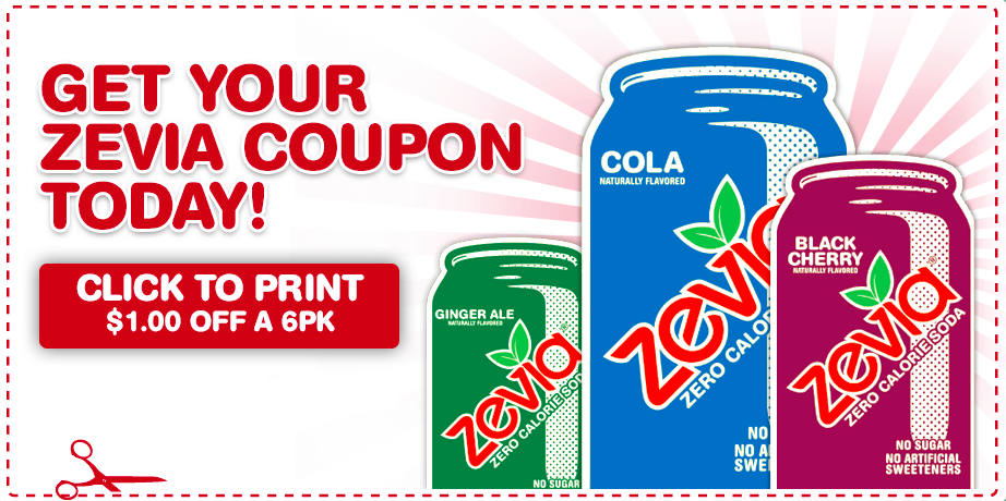 Zivia Soda Canada Printable Coupons: Save $1 On 6-Pack of Zevia Calorie ...