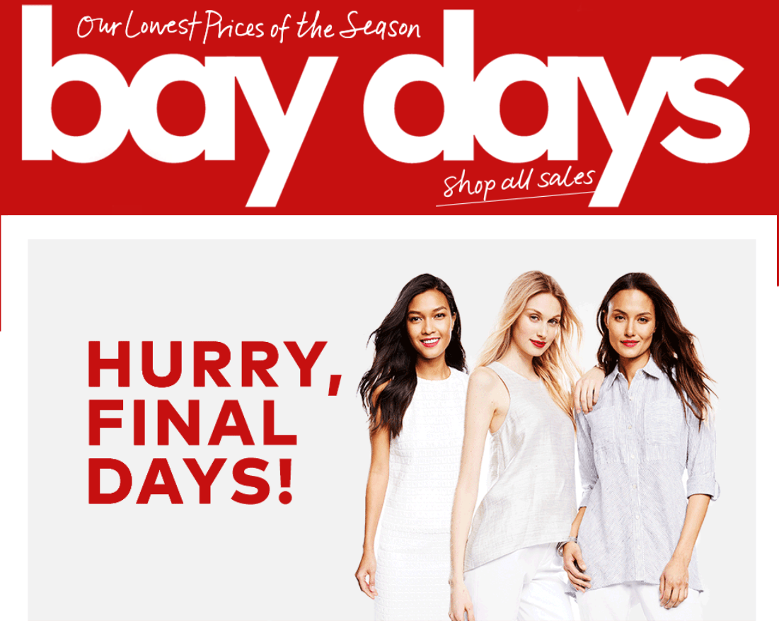 Hudson's Bay Canada Bay Days Sale Save Up To 60 Off Levis, Sodastream
