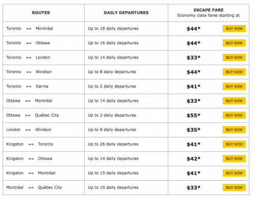 via-rail-escape-fares-quebec-corridor