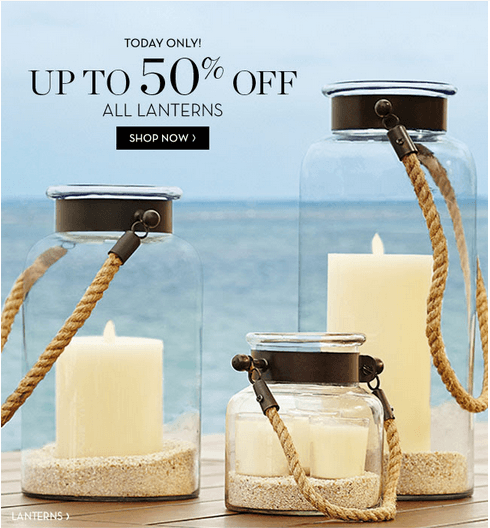 Pottery Barn Canada Today Offers Save Up To 50 On All Lanterns