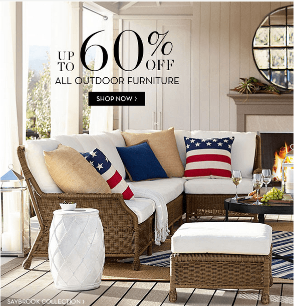 Pottery Barn Summer Dreaming Sale Save Up To 60 Off All Outdoor