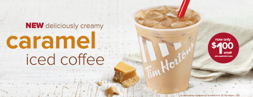 Tim Horton’s Canada Summer Deals: Get Small Caramel Iced Coffee For $1 ...