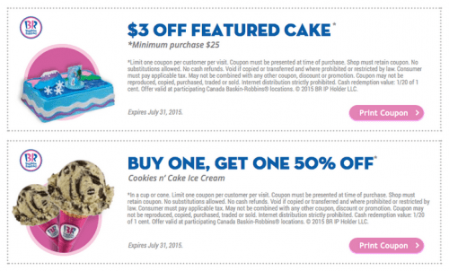 baskin robbins cake coupon 2023