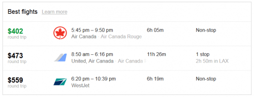 Air Canada Flight Deals: Round Trip Flights From Vancouver