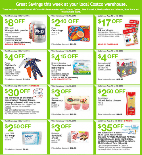 Costco Canada Weekly Instant Handouts Coupons/Flyers For Ontario