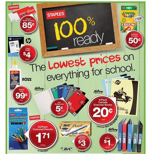 Staples Canada Back To School Sale Deals August 511 Canadian Freebies, Coupons, Deals