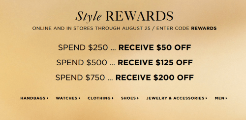 michael kors promo code 2018