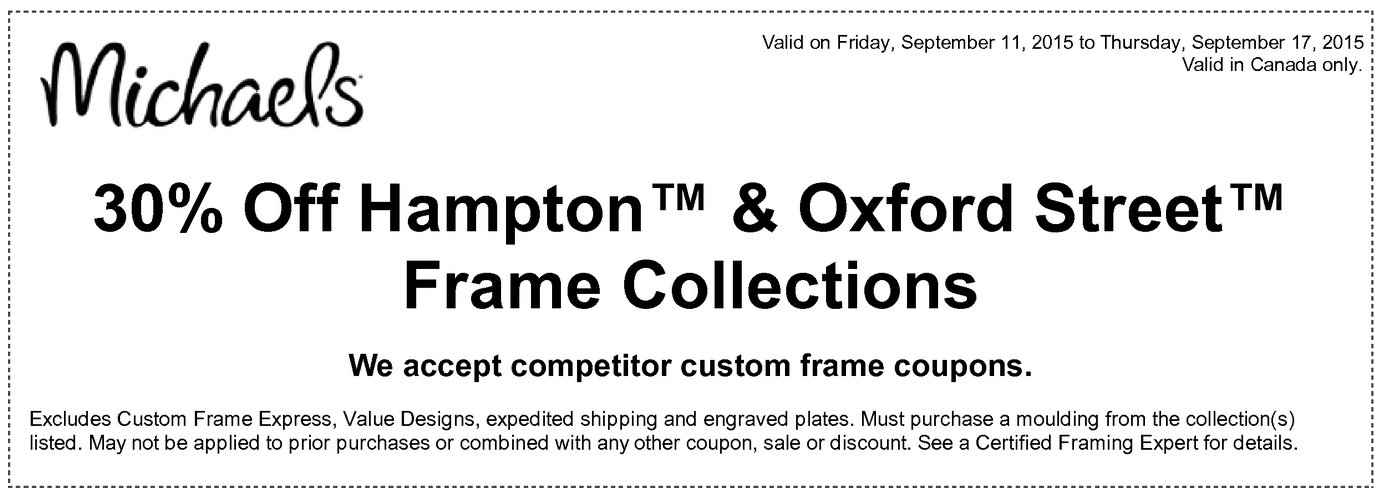 Michaels Canada Coupons 50 Off One Regular Priced Item, 60 Off Embellishments and Stickers