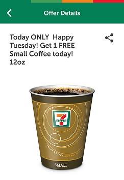 Today 7-Eleven Free Coffee