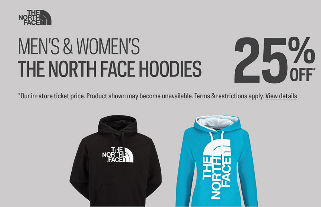 Sport Chek Canada Deal Save 25 Off Men's and Women's The North Face