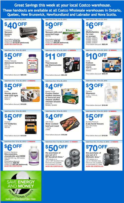 Costco Canada Weekly Instant Handouts Coupons Flyers For: Ontario 