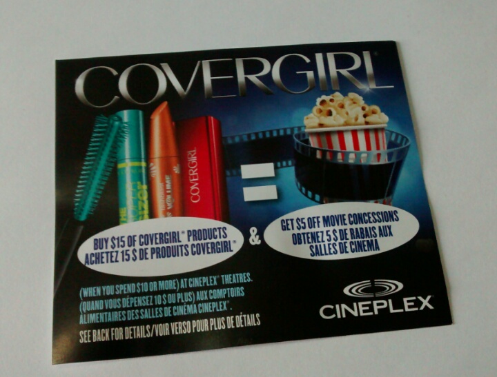 Upcoming Covergirl Rebate Save 5 On Movie Concessions When You Buy 