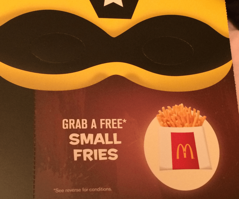 McDonalds 2015 Coupon Booklet Halloween