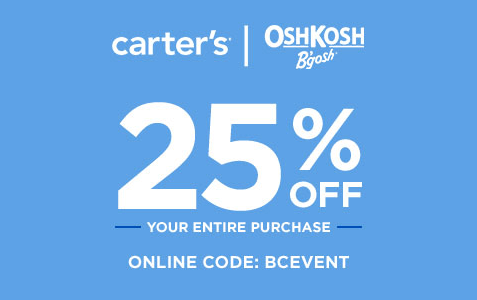 Carter's & Osh Kosh Free Shipping Any Order Today Only 