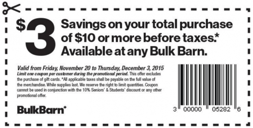 Bulk Barn Canada Coupon