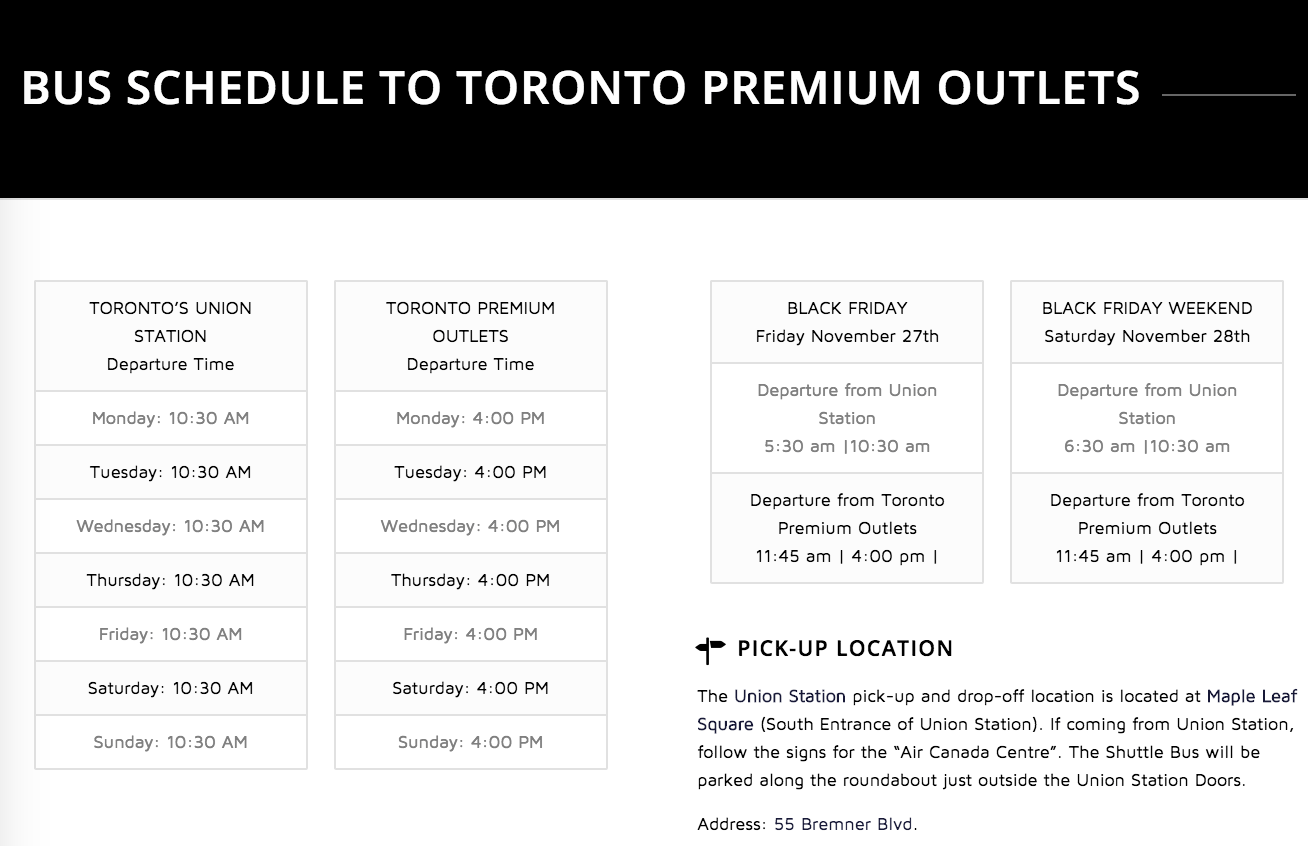 Bus Schedule