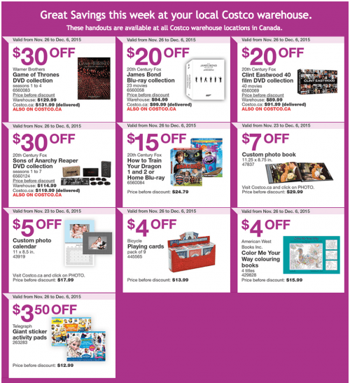 Costco Canada Black Friday 2015 Offers "LIVE" Now Great Savings For